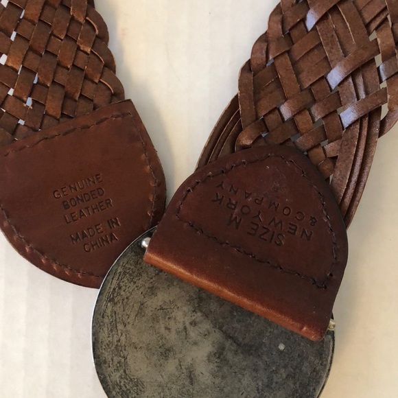New York & Company Brown Braided Leather Belt - Picture 5 of 8